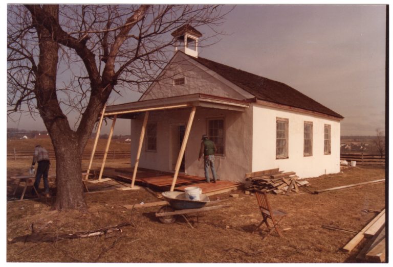 Porch repair, 1984