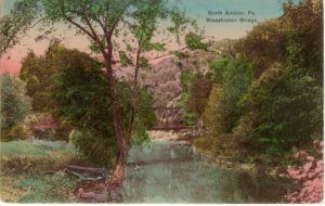 4125.41 Ambler Pa Postcard_Wissahickon Bridge North Ambler_circa 1909