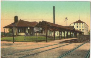 4125.44 Ambler Pa Postcard_Reading Railroad Station_circa 1912