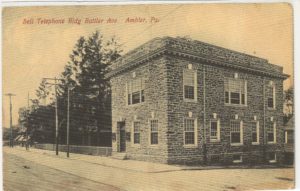 4125.67 Ambler Pa Postcard_Bell Telephone Bldg Butler Ave_circa 1911