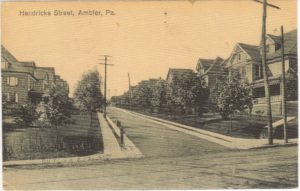 4125.81 Ambler Pa Postcard_Hendricks Street_circa 1919