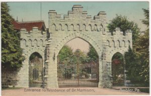 4125.95 Ambler Pa Postcard_Entrance to Residence of Dr Mattison_circa 1912